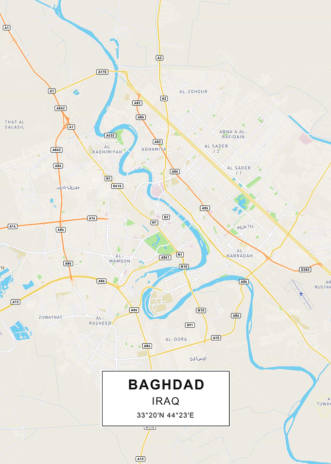 Baghdad map