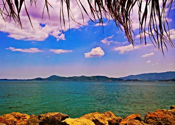 Calm by the sea