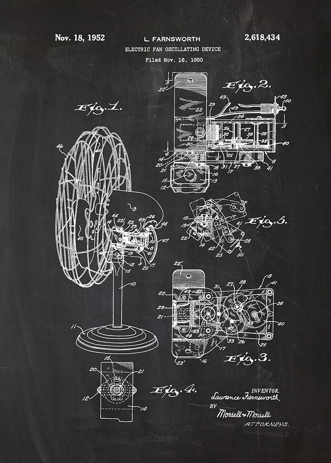 1950 Electric Fan-Patent