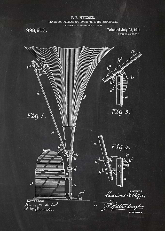 Crane for Phonograph Horns