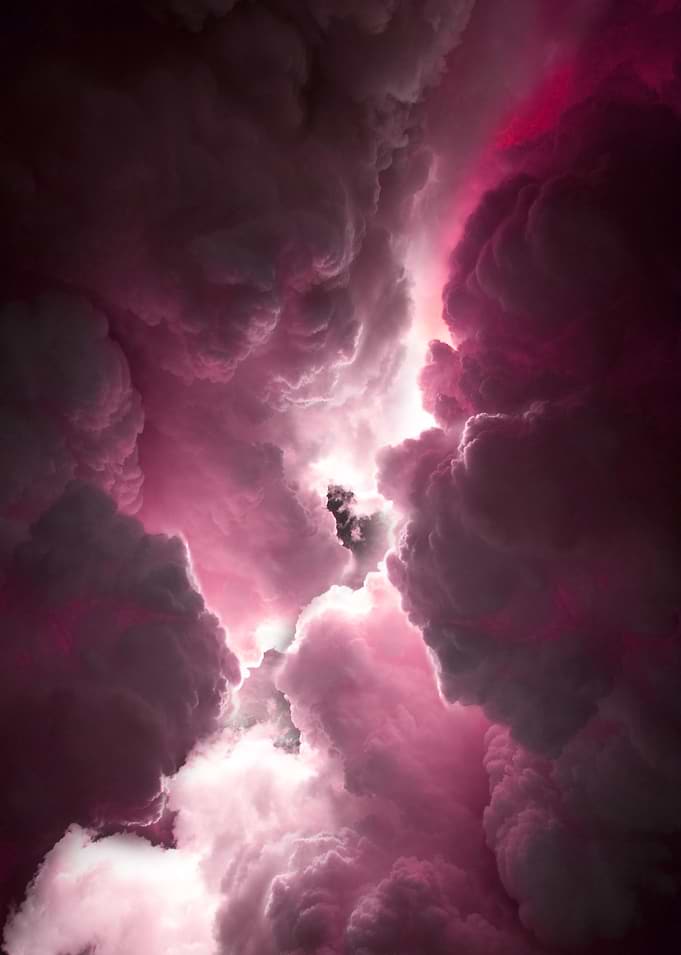 pink clouds