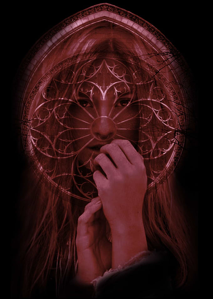Girl & Gothic Rosette III