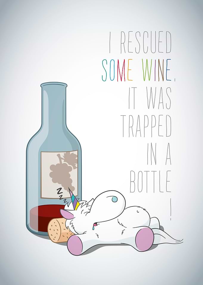 Knocked out unicorn