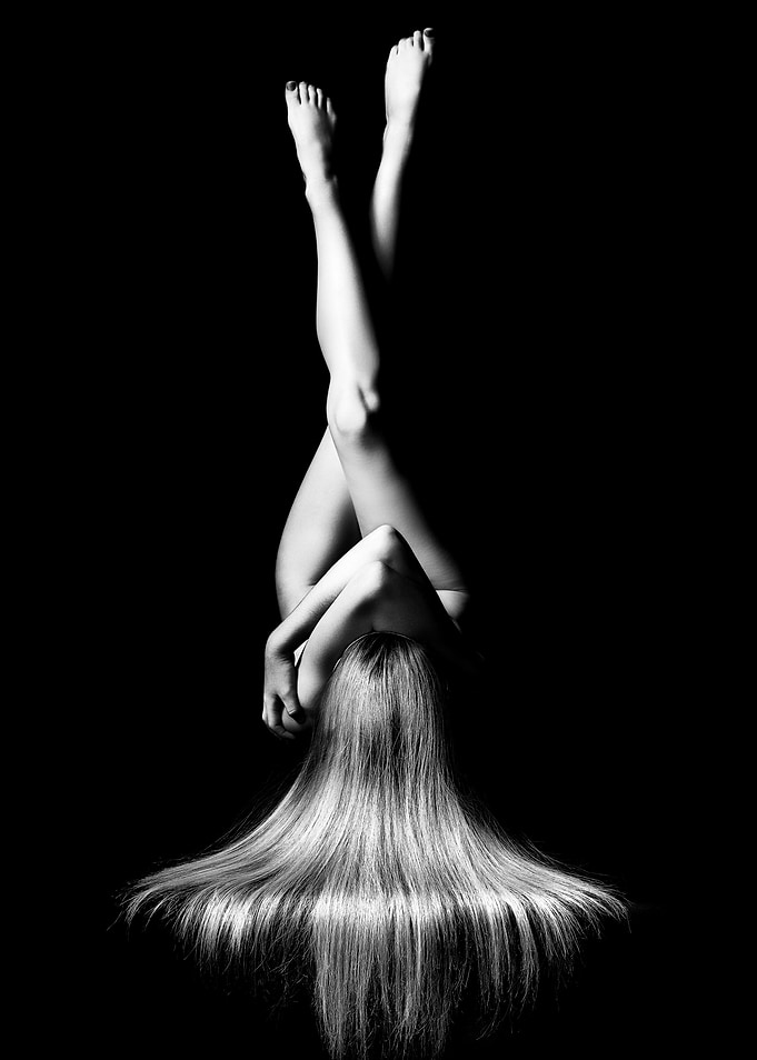 Nude woman bodyscape