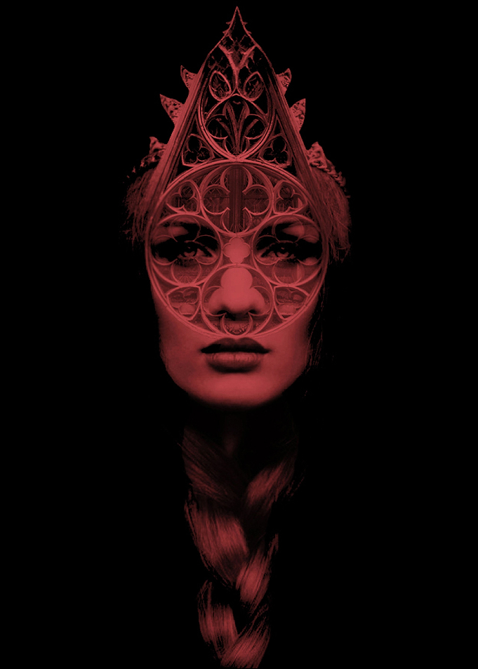 Girl & Gothic Rosette II