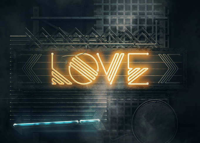 LOVE – Neon Retro