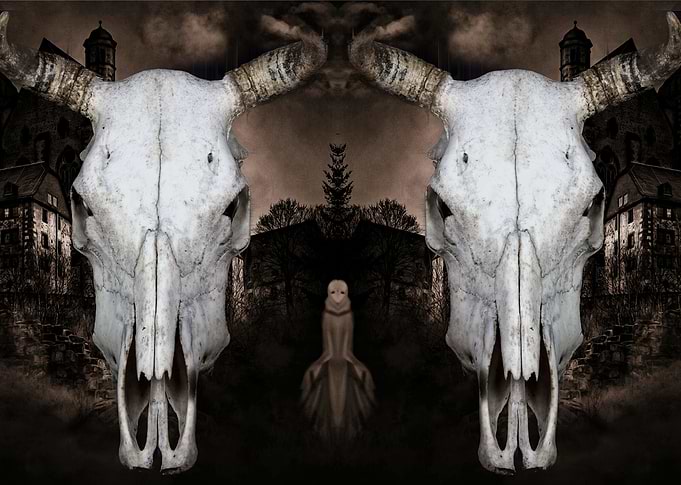 Skulls Art Phantasy print