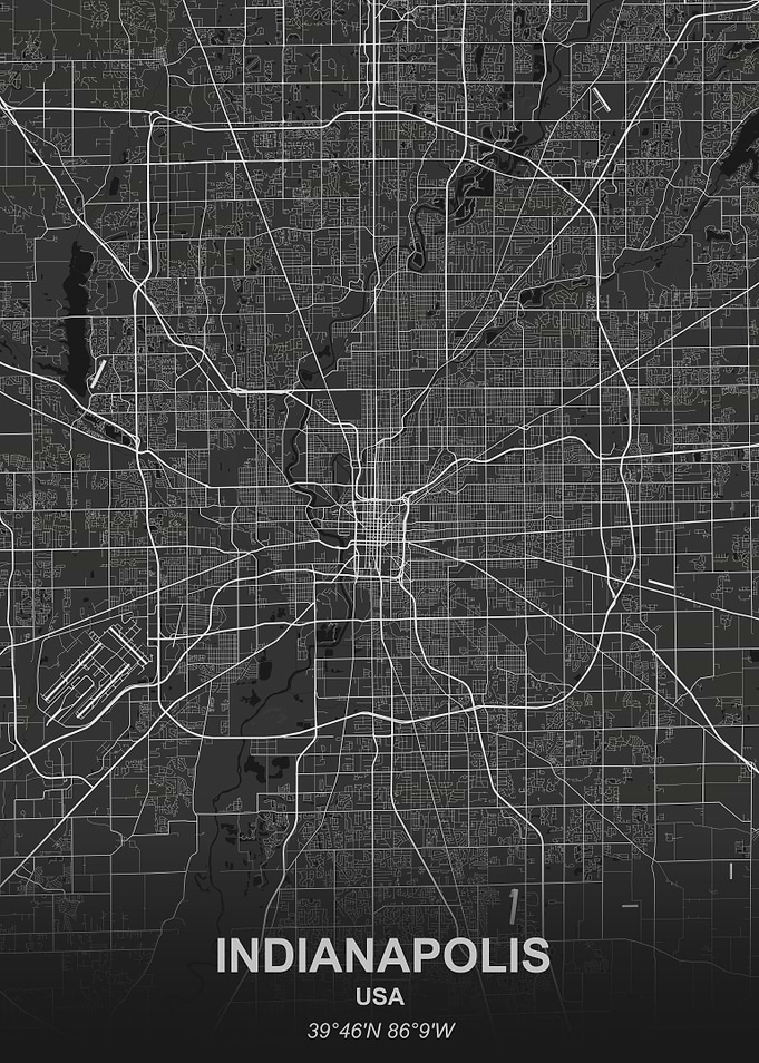 Indianapolis city map
