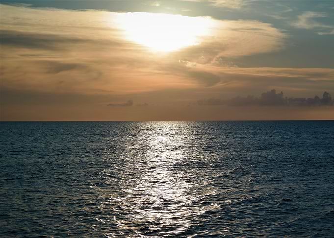 Setting sun