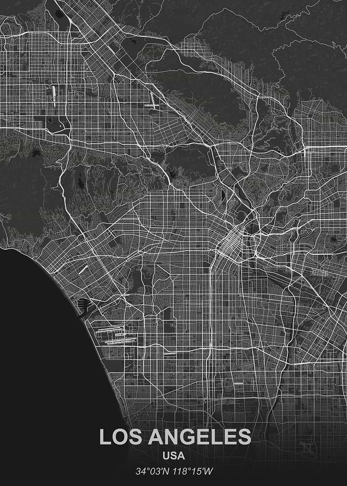 Los Angeles city map