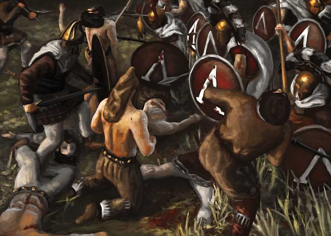 Spartan warriors