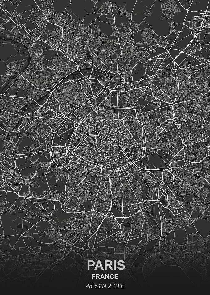 Paris city map