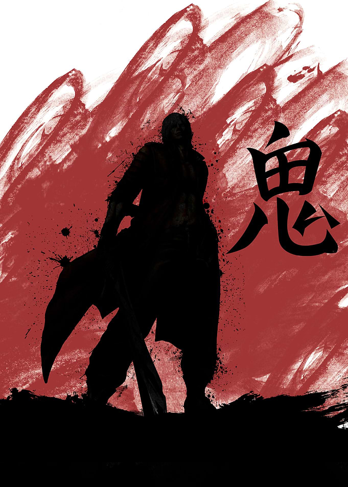 Red Dante with dmon kanji