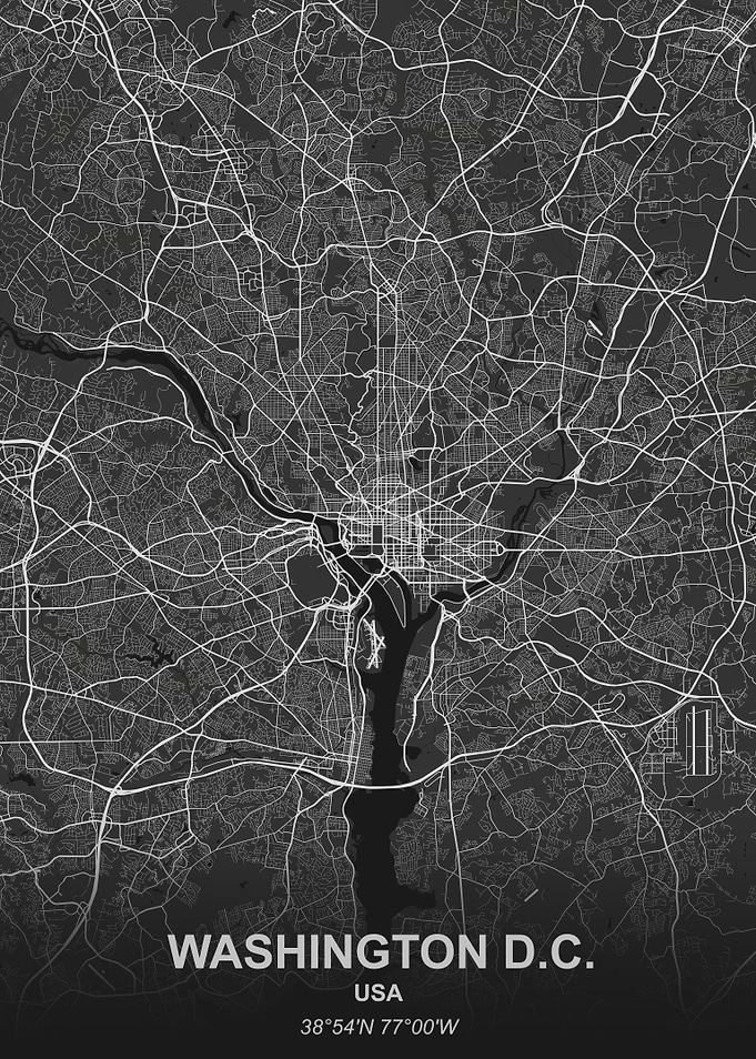 Washington DC city map