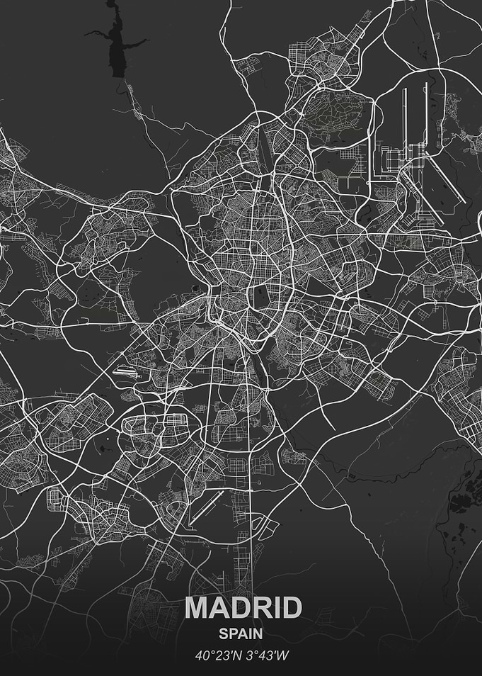 Madrid city map