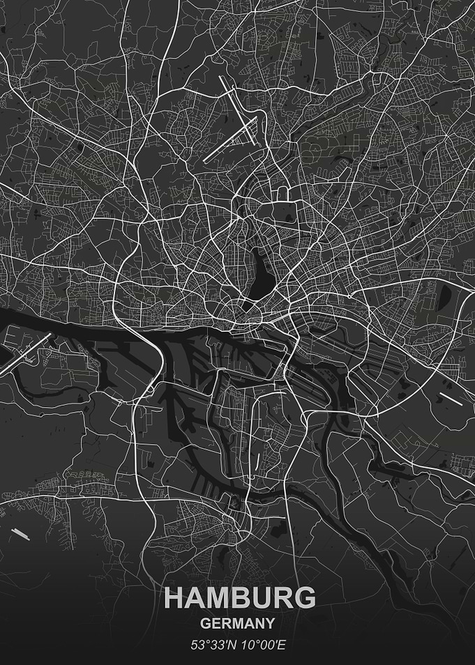 Hamburg Germany map