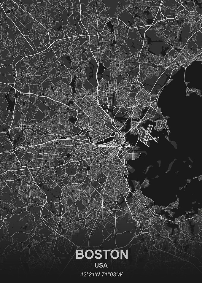 Boston USA city map