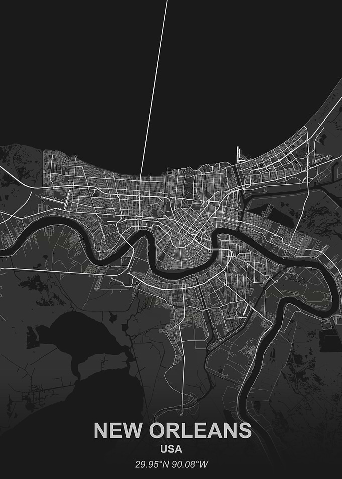 New Orleans city map