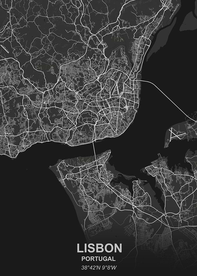 Lisbon city map