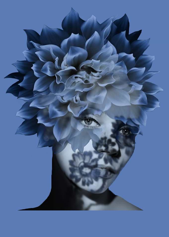 Girl & Flowers I