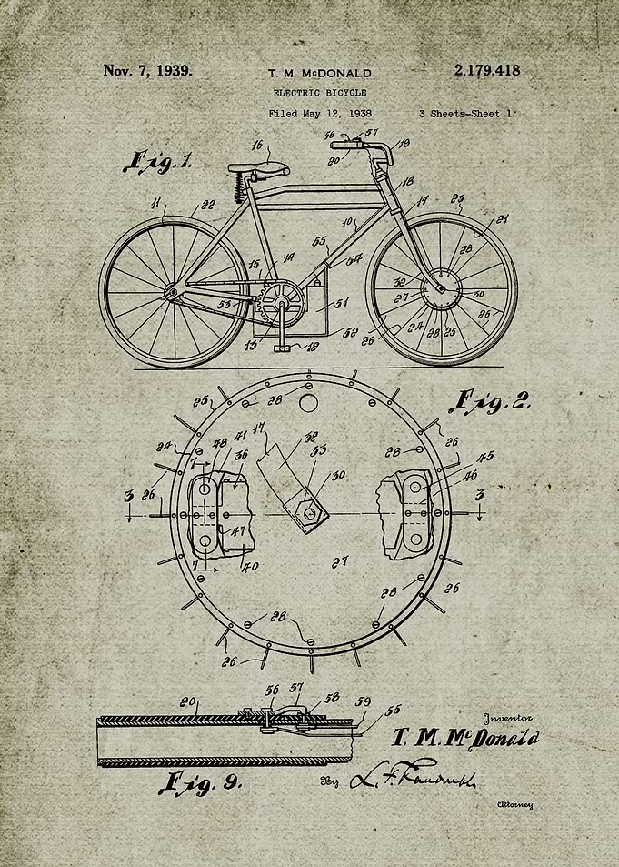 1938 Electric Bicycle