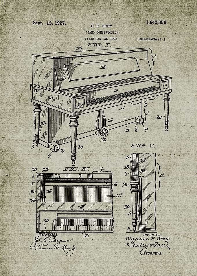 1925 Piano Construction