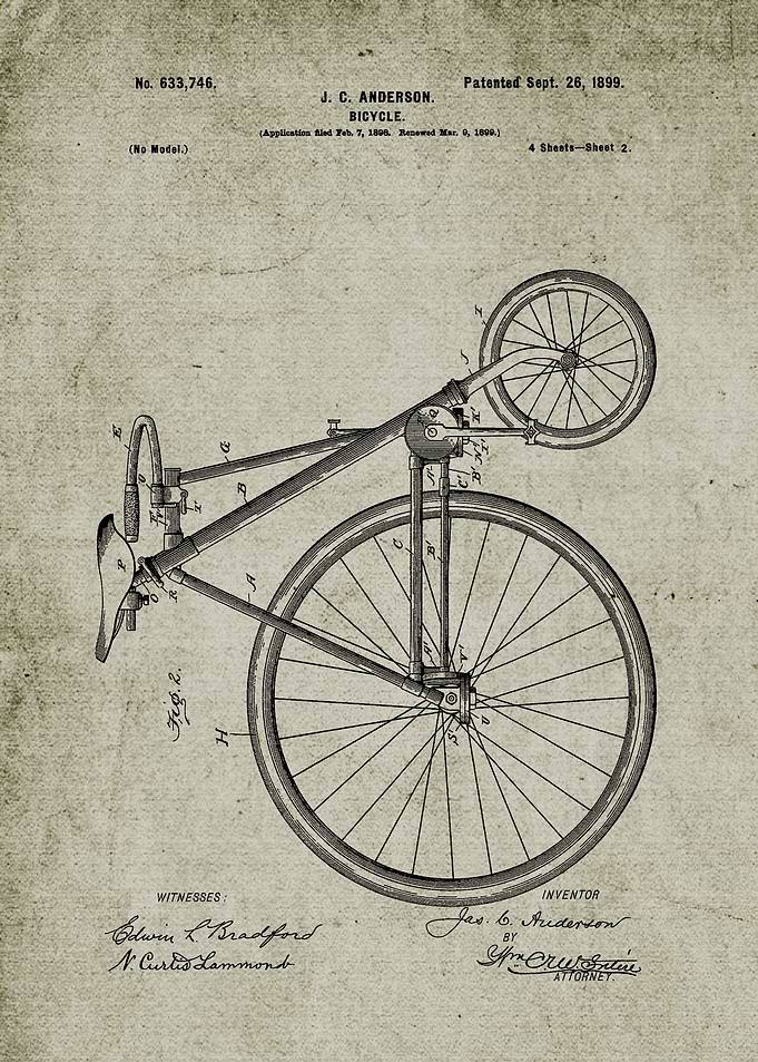 1898 Bicycle - Patent