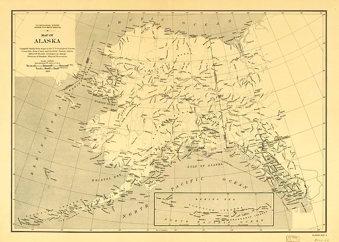 Map of Alaska (1909)