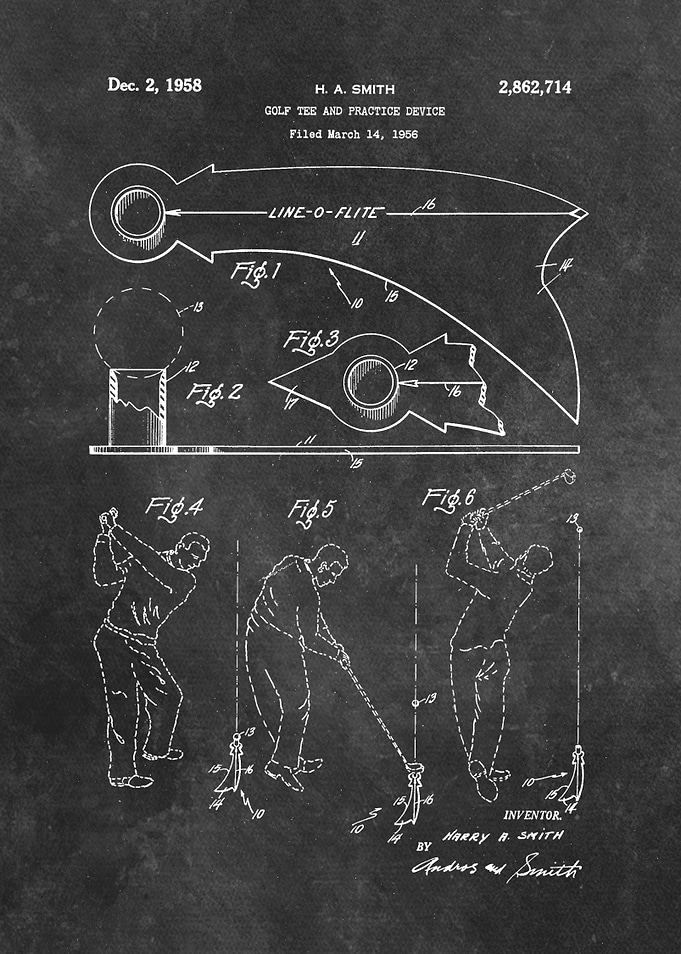 Smith 1958 golf tee