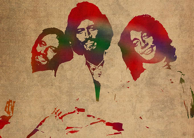 The Bee Gees Watercolor