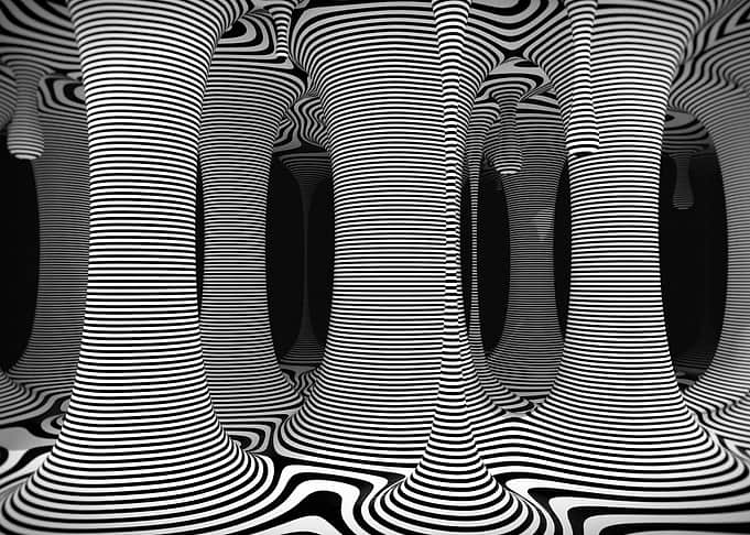Dizzy abstract room