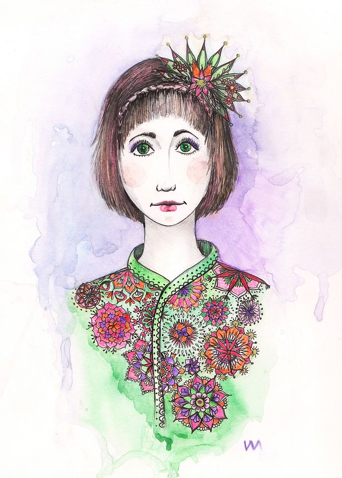 Beautiful mandala girl por