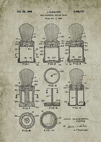1965 Shaving Brush -Patent