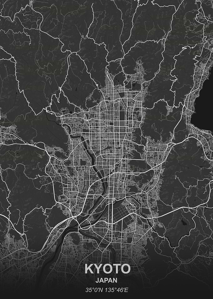 Kyoto city map