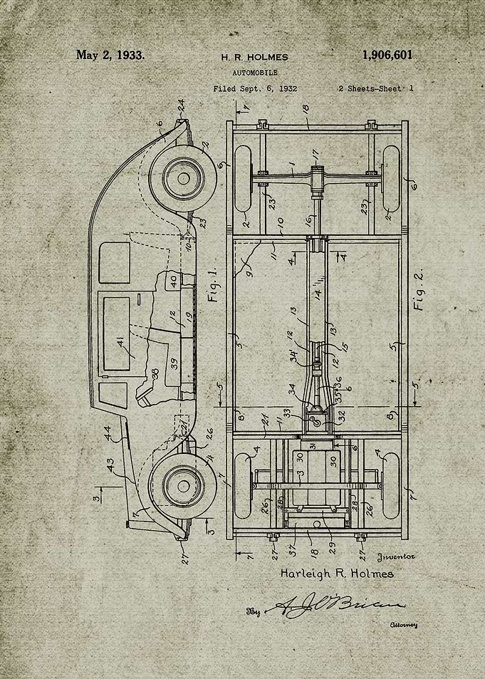 1932 Automobile-Patent