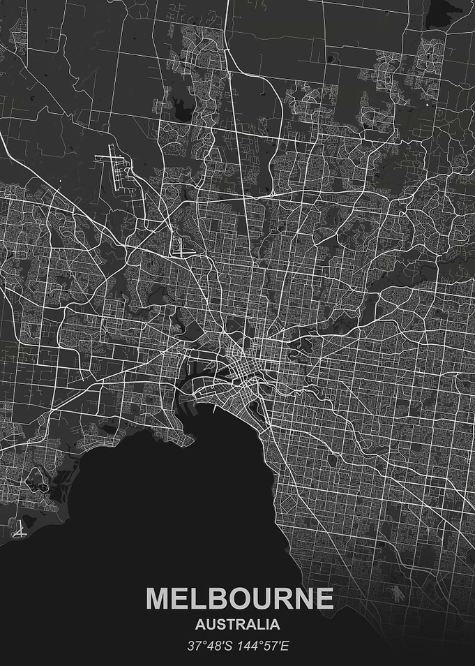 Melbourne city map