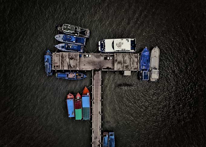 Pier Drone view