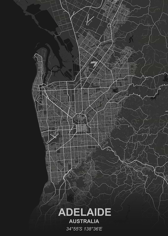Adelaide city map