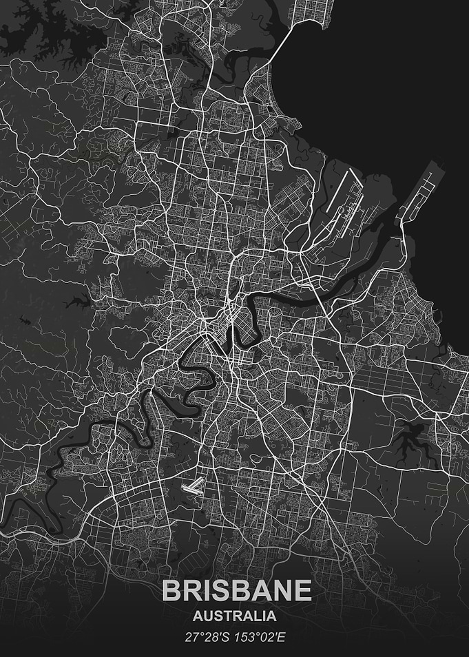 Brisbane city map