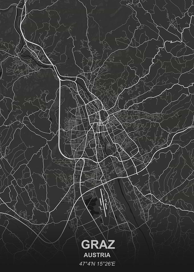 Graz city map