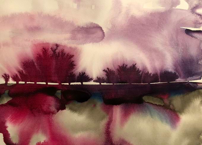 purple landscape