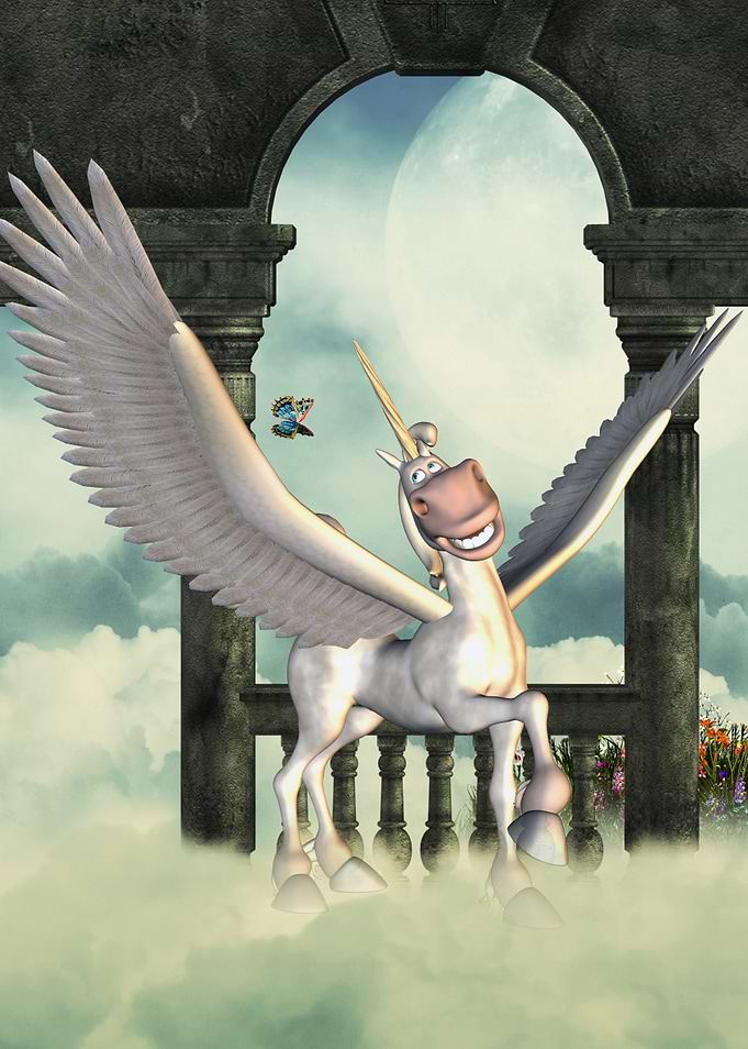 Cute pegasus