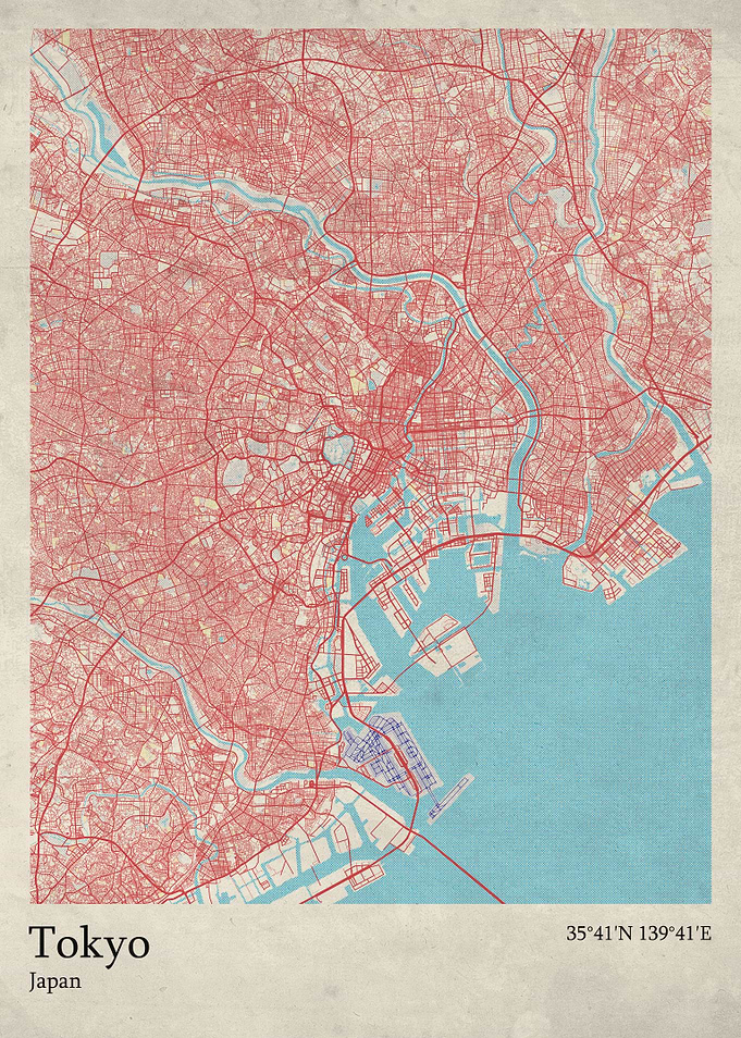 Tokyo city map
