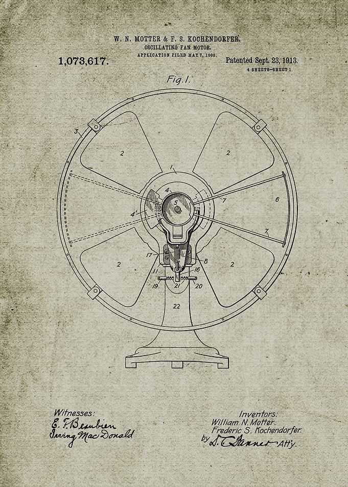 Oscillating Fan Motor
