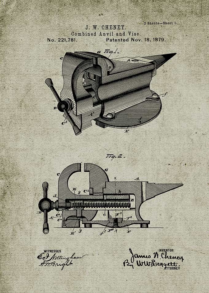 Combined Anvil and Vise