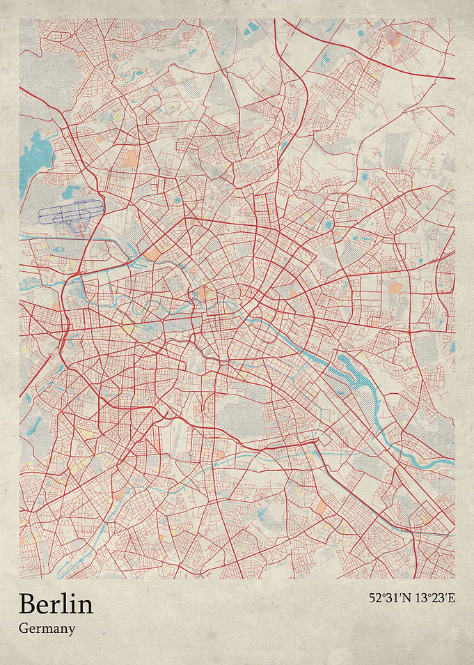 Berlin city map