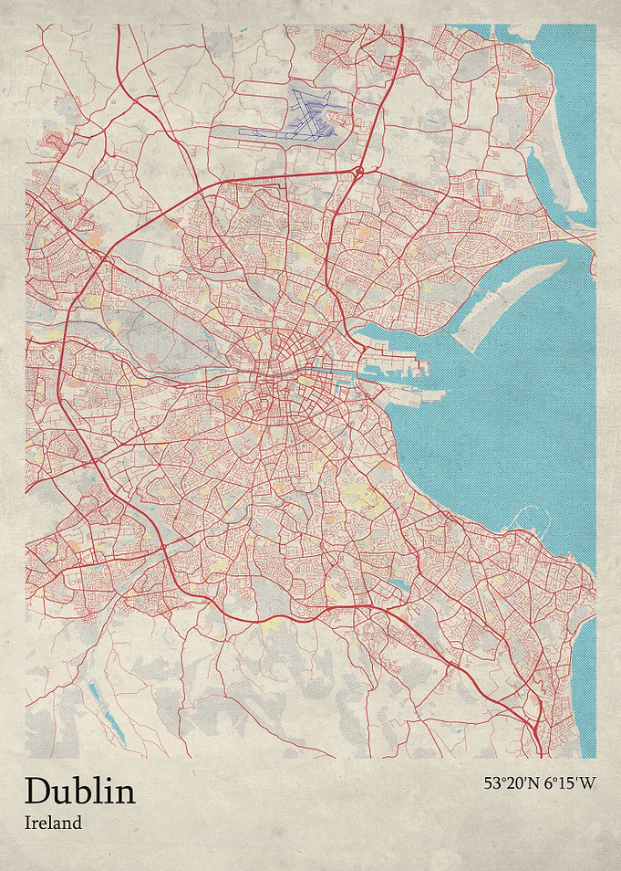 Dublin city map