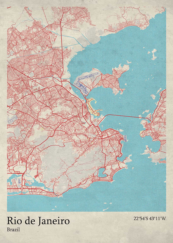 Rio de Janeiro city map