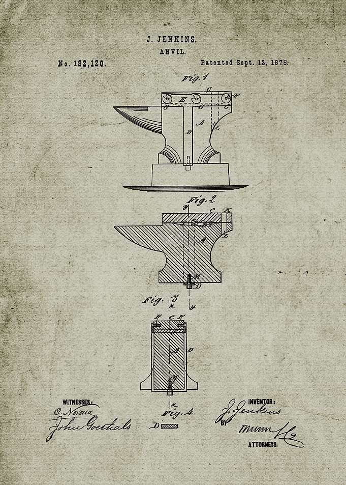 1876 Anvil - Patent