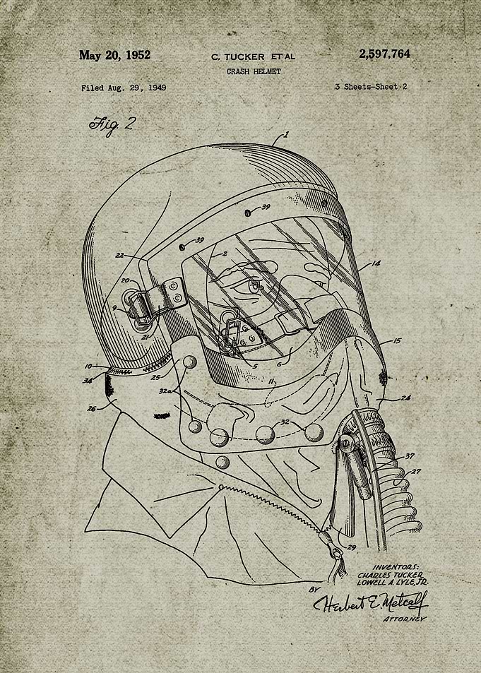 1949 Crash Helmet #1